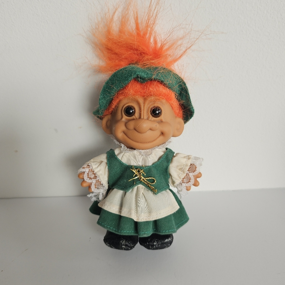 Trolls Around The World Germany Girl Russ Troll Doll Orange Hair Brown Eyes